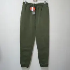 新品　オリーブグリーン　裏起毛　ジョガーパンツ　スウェットズボン　LL
