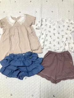 アプレレクール　コトリ　ワンピース　Tシャツ　ハーフパンツ