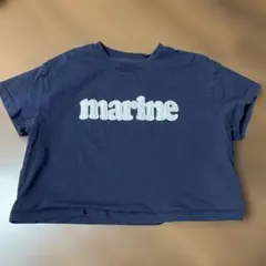 GU ジーユー　半袖Tシャツ　140 紺