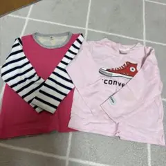 子供　キッズ　女の子　ロンT 長袖　ピンク　コンバース　まとめ売り