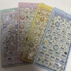 ④ボンボンドロップシール ちいかわ うさぎ ハチワレ みんな 4点セット