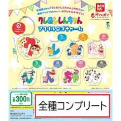 クレヨンしんちゃん アクリルロゴチャーム　全8種コンプリート　ガチャ