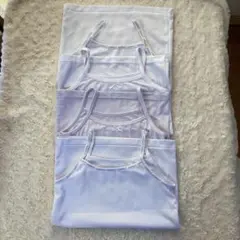 女の子用　ホワイト メッシュキャミソール 130 4枚セット