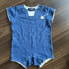 ☆ファミリアfamiliar 半袖　カバーオール　60 青