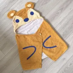 リス バスタオル ラップタオル(水泳 プール 水遊び 海 キッズ ベビー タオル