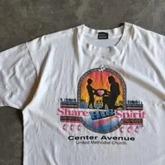 90s USA製 フルーツオブザルーム ヴィンテージ Tシャツ 白 XL 古着