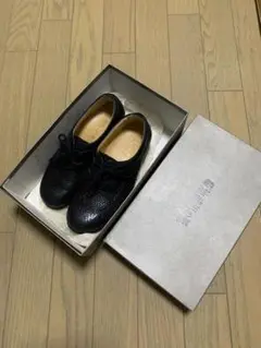 菊池武夫　レディース 黒 レザー ローファー