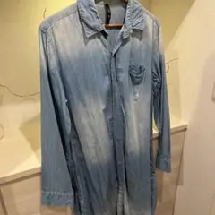 glamb デニムシャツ 長袖 ライトブルー
