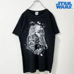 M　US古着　スターウォーズ　ダースベイダー　プリント　Tシャツ　黒　ブラック