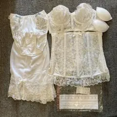 ブライダル　ウエディング　インナー　下着　４点セット　B75 Mサイズ