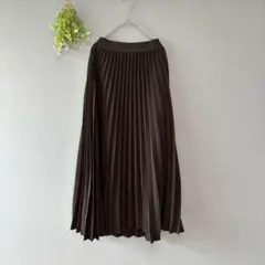ノヘア［M］ノーアイロン　お手入れ簡単　オールシーズン　ロングプリーツスカート