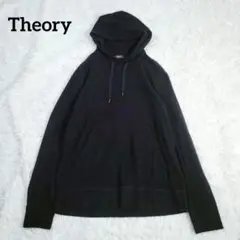 Theory　セオリー　パーカー　フード　トレーナー　コットン100　綿　黒