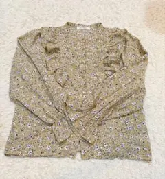 花柄 長袖ブラウス