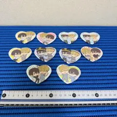 抱かれたい男1位に脅されています。 ハート型缶バッジ セット ガチャガチャ ！