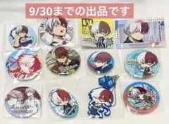ヒロアカ　缶バッジ　アニカフェ　にとたん　応援団　文具カフェ　轟　轟焦凍　12点