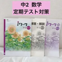 中2 数学 定期テスト対策　iワーク これからの数学２問題集・解説書セットのサムネイル