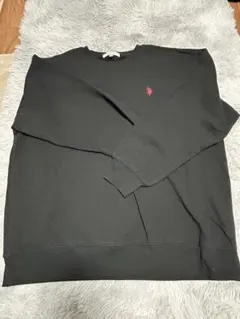 U.S. POLO ASSN. ブラック トレーナー LL