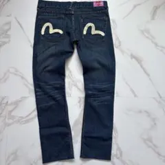 人気◆EVISU エヴィス デニムジーンズ 白 W28相当