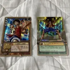 希少】【美品】ワンピース ベリーマッチ カード 師弟セット ルフィ