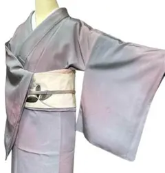 新品 未使用 正絹 袷 暈し小紋 色無地 (株)三才 斉藤三才 水色 薄青緑 used 色無地 斉藤三才 KⅠ24000003 – 一六八堂 irohado