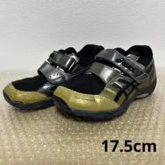 ASICS 17.5cm TOPSPEED スニーカー ブラック/ゴールド