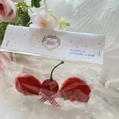 ねこみみ さくらんぼ ヘッドドレス ぬいぐるみ用