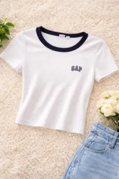GAP XS 半袖Tシャツ ホワイト・ネイビー