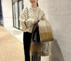 niko and... ケーブルニット　М