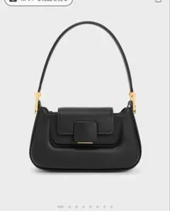 チャールズアンドキース Koa コアプッシュロックトップハンドルバッグ