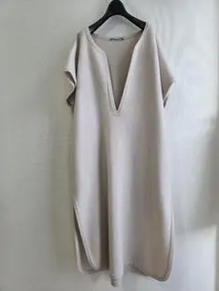 cristaseya カフタンワンピース　WOOL CAFTAN アイボリー Cristaseya Felted Wool Caftan Dress