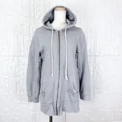 carnelian パーカー グレー M トップス 運動 【370】