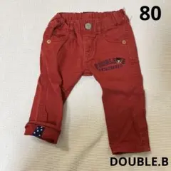 ダブルビー ミキハウス DOUBLE.B MIKIHOUSE 80 パンツ　赤