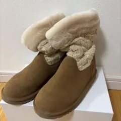 UGG australia ムートンブーツ ニット ブラウン