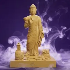 真如苑 普賢延命菩薩像 丸型純銀コンパクト 金剛寿命陀羅尼経付き
