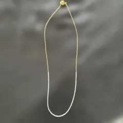和珠ケシパール　ゴールドとホワイトパールのロングネックレス