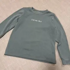 ロゴ入り トレーナー くすみグリーン
