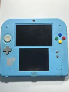 Nintendo 2DS 水色 ピカチュウデザインジャンク品