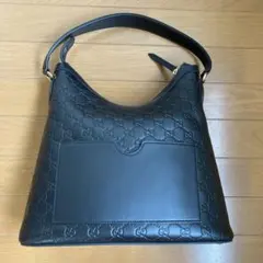 グッチ GUCCI ショルダーバッグ レザー ブラック