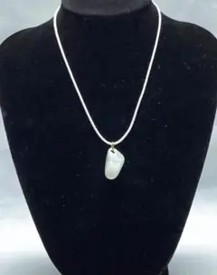 CHANLUU チャンルー 天然石 パール ロング ネックレス レザー 55cm 