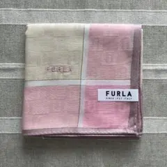 新品未使用品 FURLA ハンカチ ピンク ベージュ
