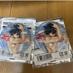 新品　原作　トレーディング　缶バッジ　FAIRY TAIL いらすとや グレイ