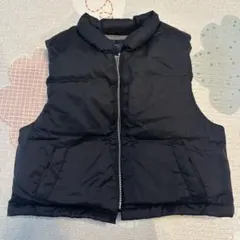 COMME CA DU MODE ブラック 羽毛ベスト 95cm