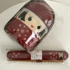 【新品未使用】2段お弁当箱+お椀、お箸のサムネイル