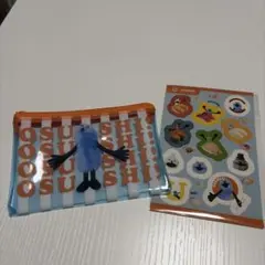 パペットスンスン スシローコラボ限定クリアポーチ&シールセット