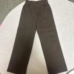 GU コットン ワイドパンツ ブラウンのサムネイル
