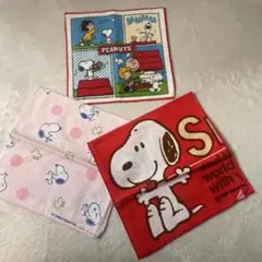 PEANUTSスヌーピー ハンカチ 3枚セット