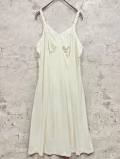 USA製 ヴィンテージ kayser ランジェリー キャミワンピース 白