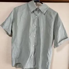 三木子 sanmuzi 半袖シャツ ライトグリーン