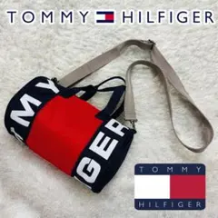 極美品 トミーヒルフィガー 2way ミニボストン ハンド ドラムバッグ y2k