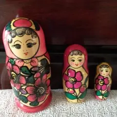 マトリョーシカ】 6体セット ロシア民芸品 - メルカリ